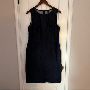 Ann Taylor size12 denim jumper tank dress